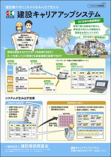 振興基金 キャリアアップシステムのチラシ作成 概要紹介 ｈｐにも掲載 日刊建設工業新聞