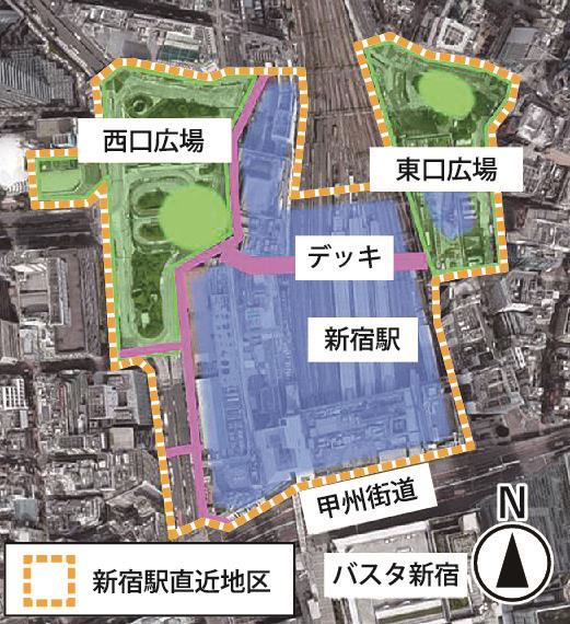 東京都 新宿区 新宿駅直近地区大規模改造で都市計画案 都施行で土地区整 駅前刷新 日刊建設工業新聞